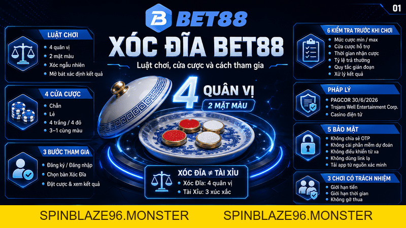 Xóc Đĩa BET88 – Luật Chơi, Cửa Cược Và Cách Tham Gia - spinblaze96.monster