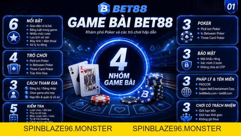 Game Bài BET88 – Khám Phá Poker Và Các Trò Chơi Hấp Dẫn - spinblaze96.monster